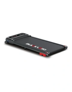 Incline Shock Absorbers Electric Walking Pad Treadmill in Black