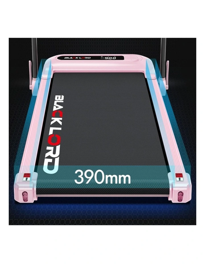 Incline Shock Absorbers Electric Walking Pad Treadmill in Pink image 5