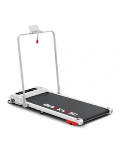 Incline Shock Absorbers Electric Walking Pad Treadmill in White