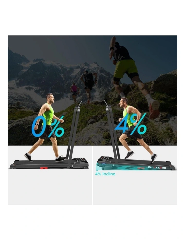 Foldable Treadmill Electric Walking Pad in Black image 2