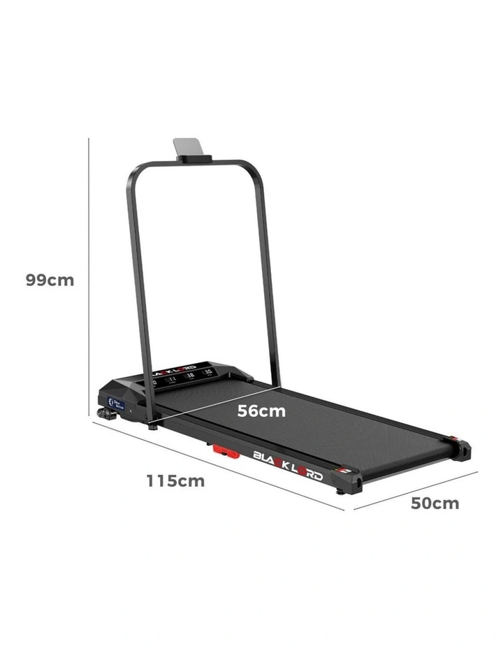 Foldable Treadmill Electric Walking Pad in Black image 3