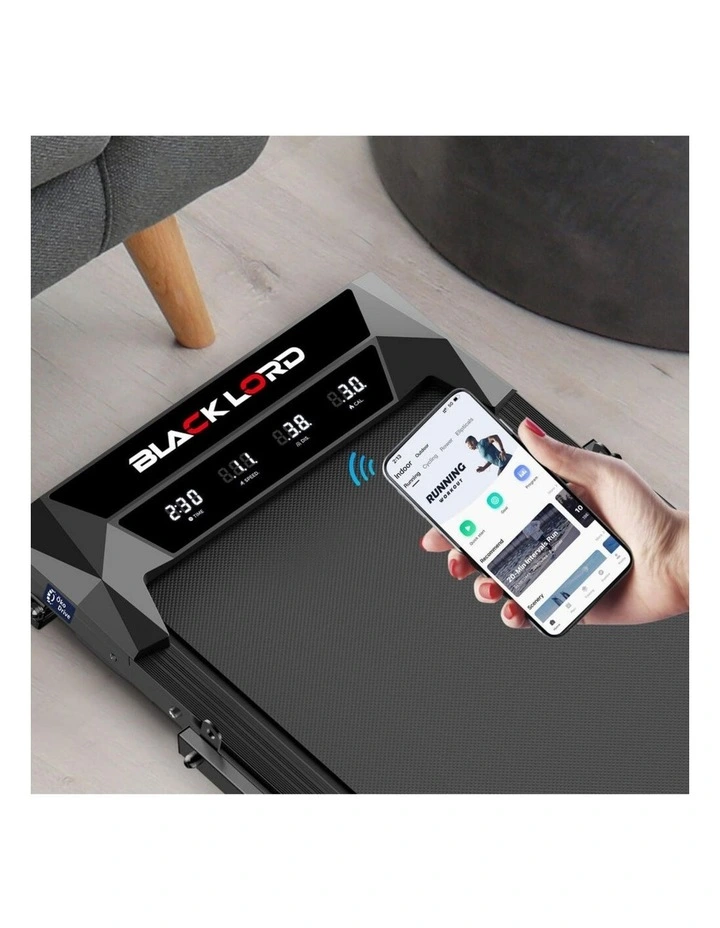Foldable Treadmill Electric Walking Pad in Black image 6