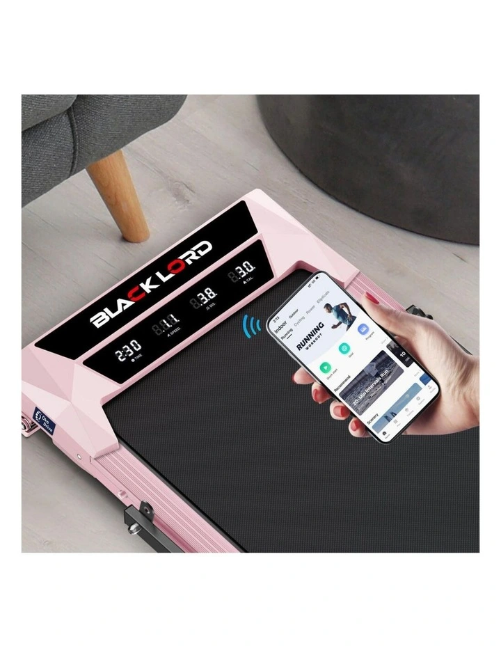 Foldable Treadmill Electric Walking Pad in Pink image 2