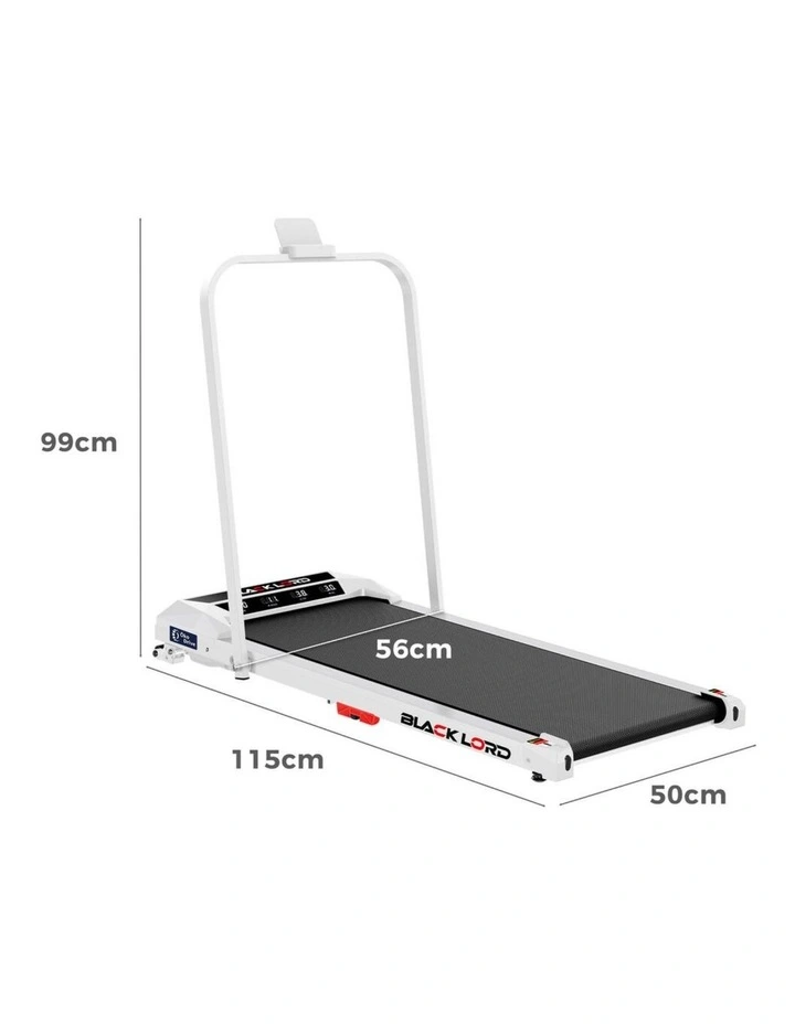 Foldable Treadmill Electric Walking Pad in White image 5
