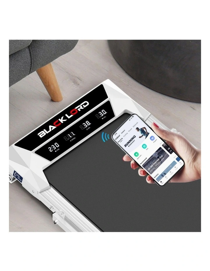 Foldable Treadmill Electric Walking Pad in White image 7