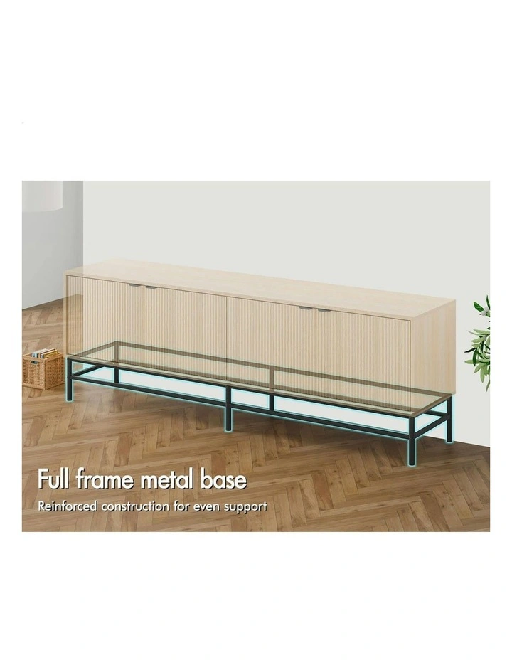 Entertainment Unit TV 4 Tiers Cabinet 180cm in Beige image 2