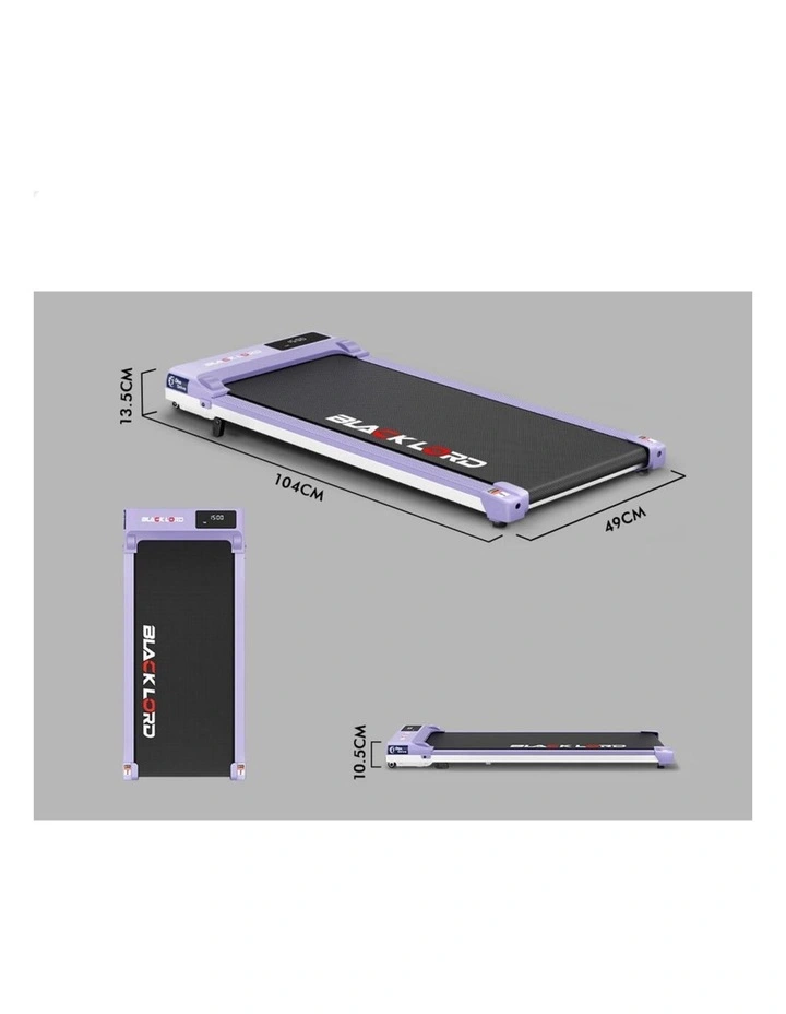 Incline Under Desk Electric Walking Pad Treadmill in Purple image 3