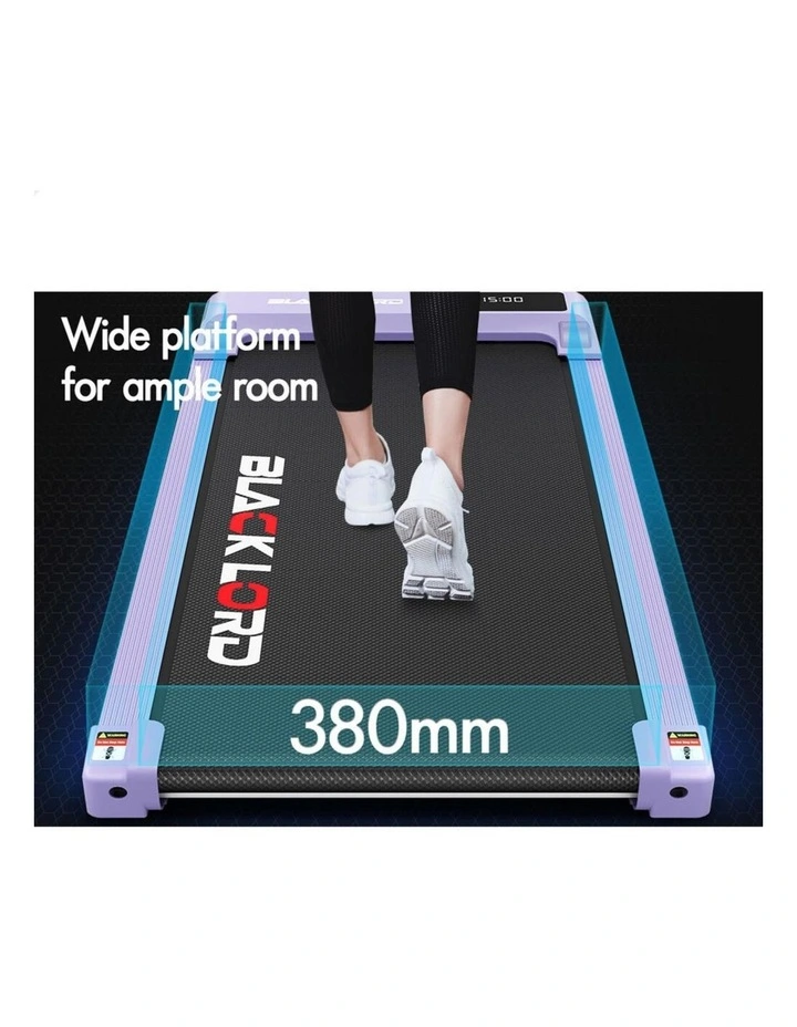 Incline Under Desk Electric Walking Pad Treadmill in Purple image 5