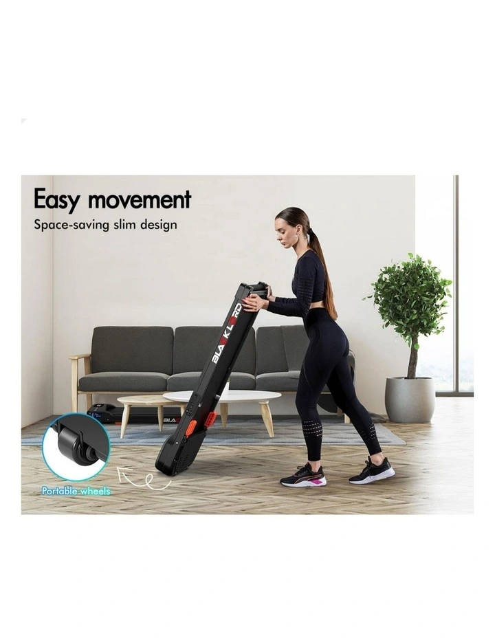 Incline Magnetic Remote Electric Walking Pad Treadmill in Black image 4