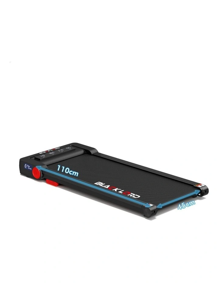 Under Desk Electric Walking Pad Treadmill 450mm Belt in Black image 1