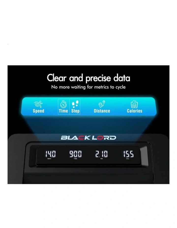 Under Desk Electric Walking Pad Treadmill 450mm Belt in Black image 7