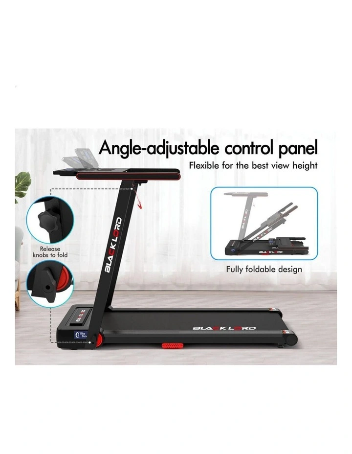 Foldable Electric Walking Pad Treadmill 450mm in Black image 2