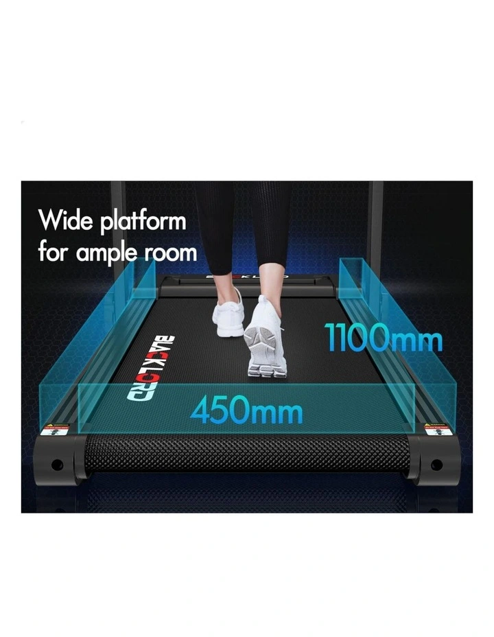 Foldable Electric Walking Pad Treadmill 450mm in Black image 3