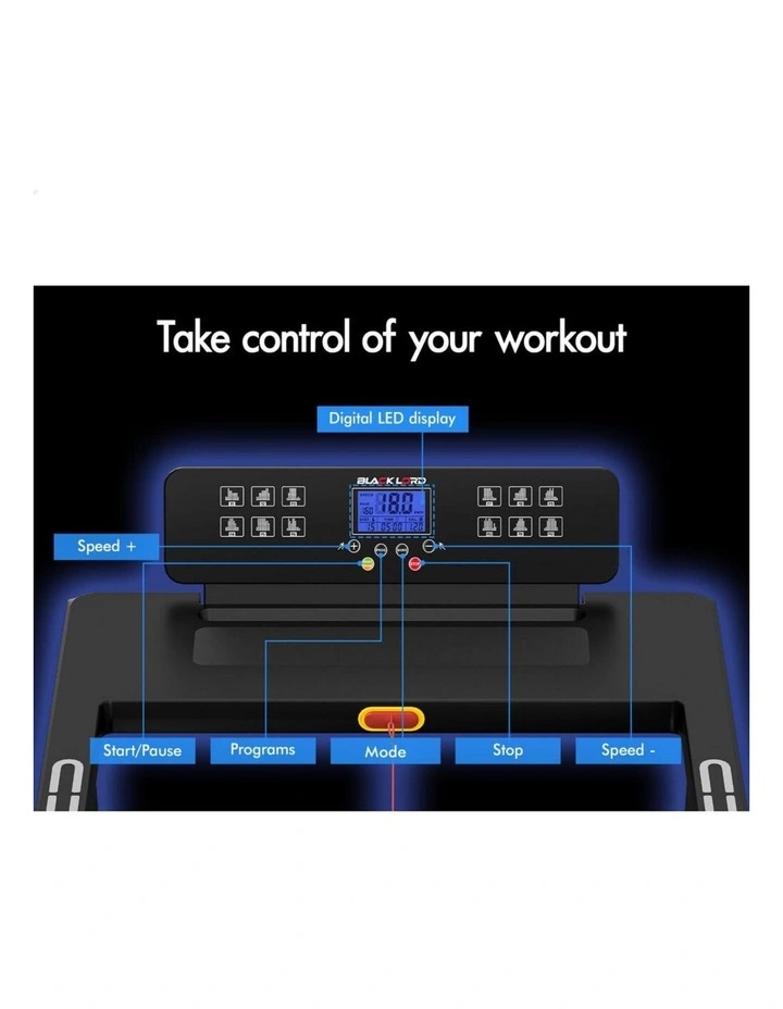 Foldable Electric Walking Pad Treadmill 450mm in Black image 4