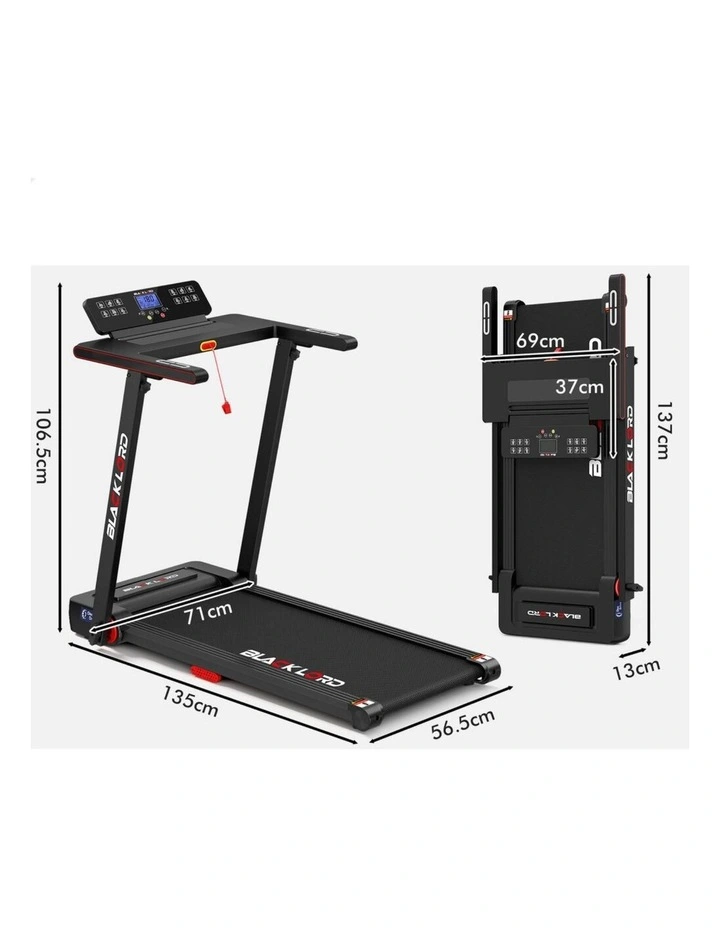 Foldable Electric Walking Pad Treadmill 450mm in Black image 5