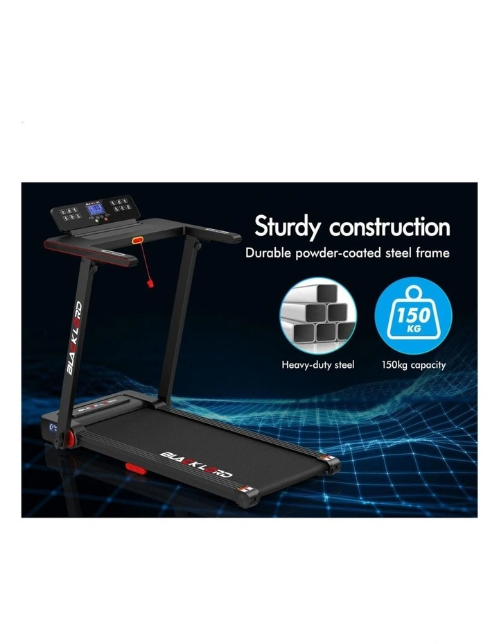 Foldable Electric Walking Pad Treadmill 450mm in Black image 7