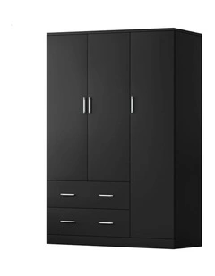 Wardrobe Clothes Closet Storage Cabinet in Black