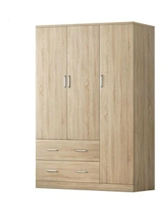 Wardrobe Clothes Closet Storage Cabinet in Wood