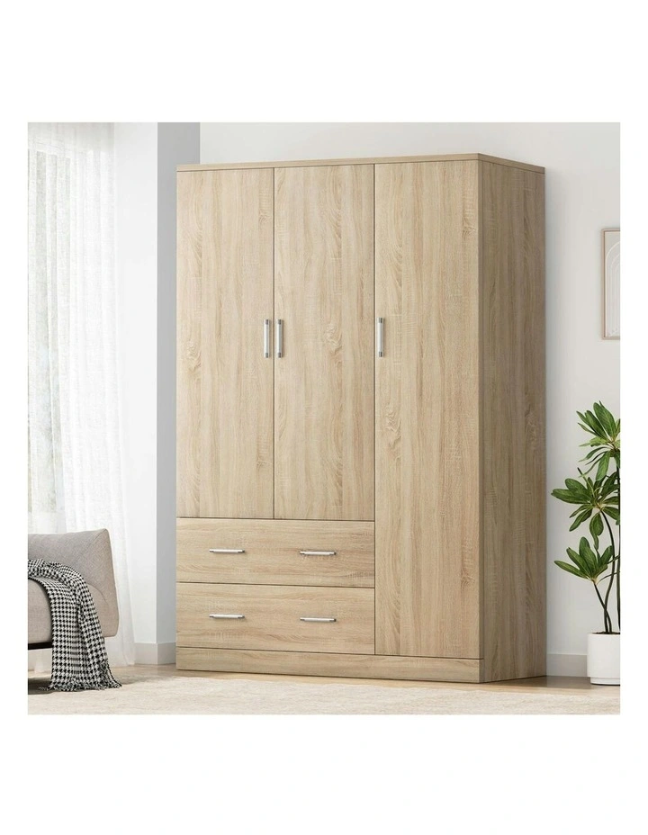 Wardrobe Clothes Closet Storage Cabinet in Wood image 2