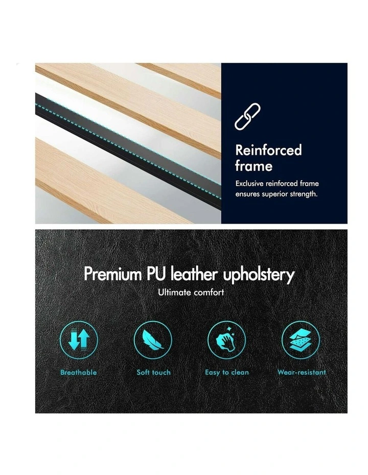 Single Size Bed Frame in Black image 5