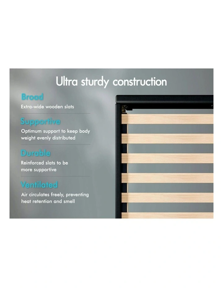 Single Size Bed Frame in Black image 7