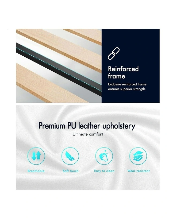 Single Size Bed Frame in White image 6