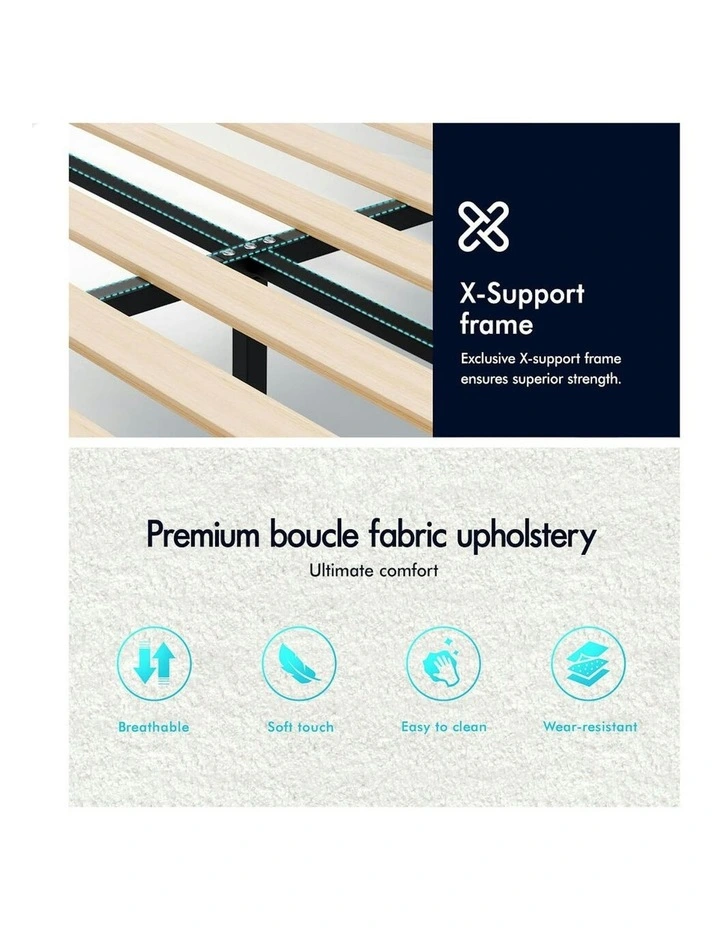 Double Size Bed Frame in White image 6