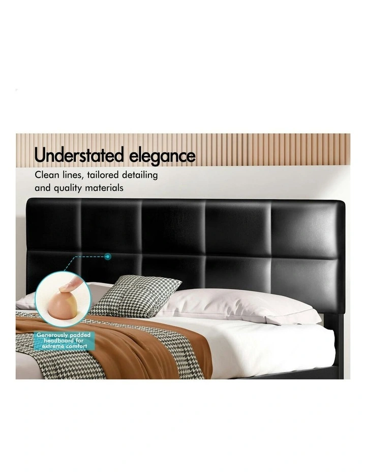 King Size Bed Frame in Black image 2