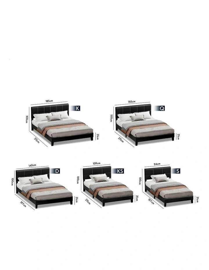 King Size Bed Frame in Black image 5
