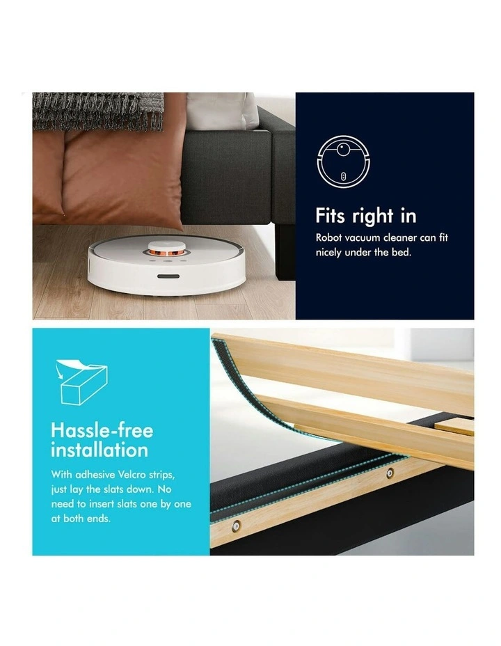 King Size Bed Frame in Charcoal image 4