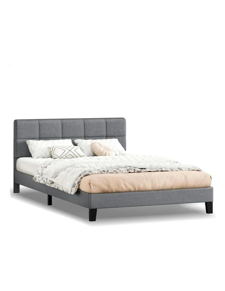King Size Bed Frame in Grey Paula image 1