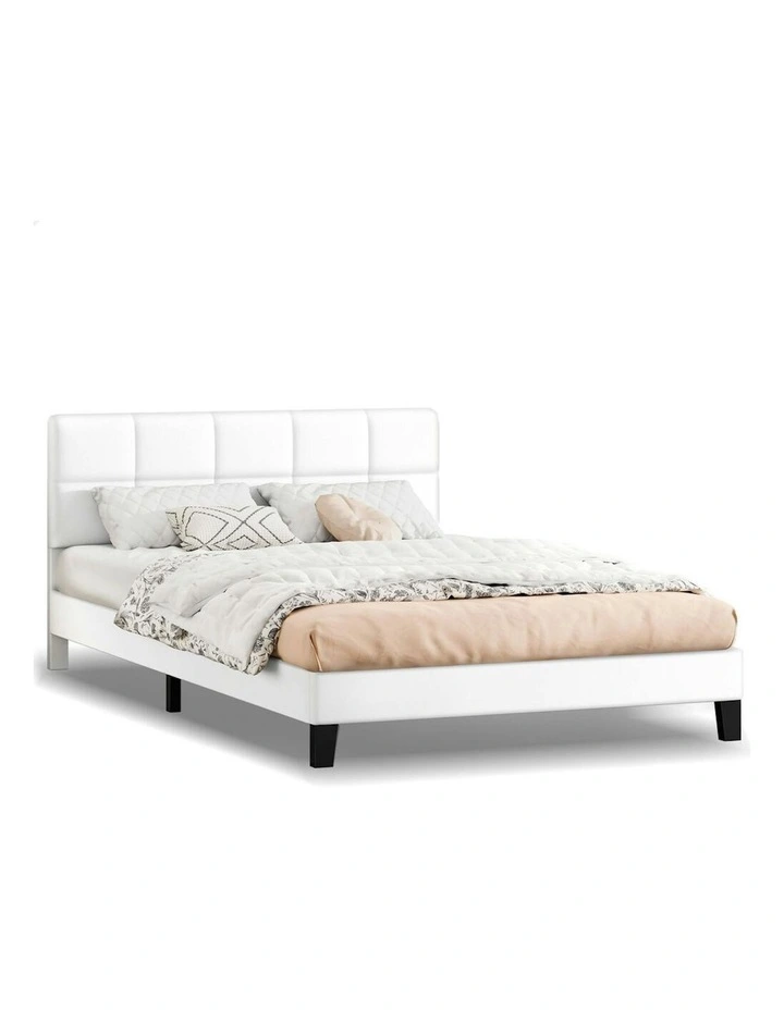 King Size Bed Frame in White image 1