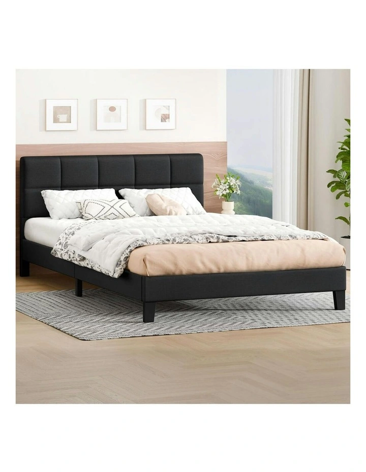 Queen Size Bed Frame in Charcoal image 2