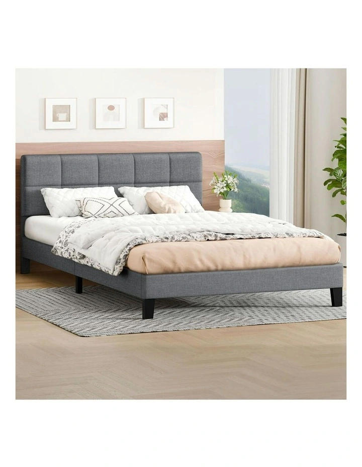 Queen Size Bed Frame in Grey image 2
