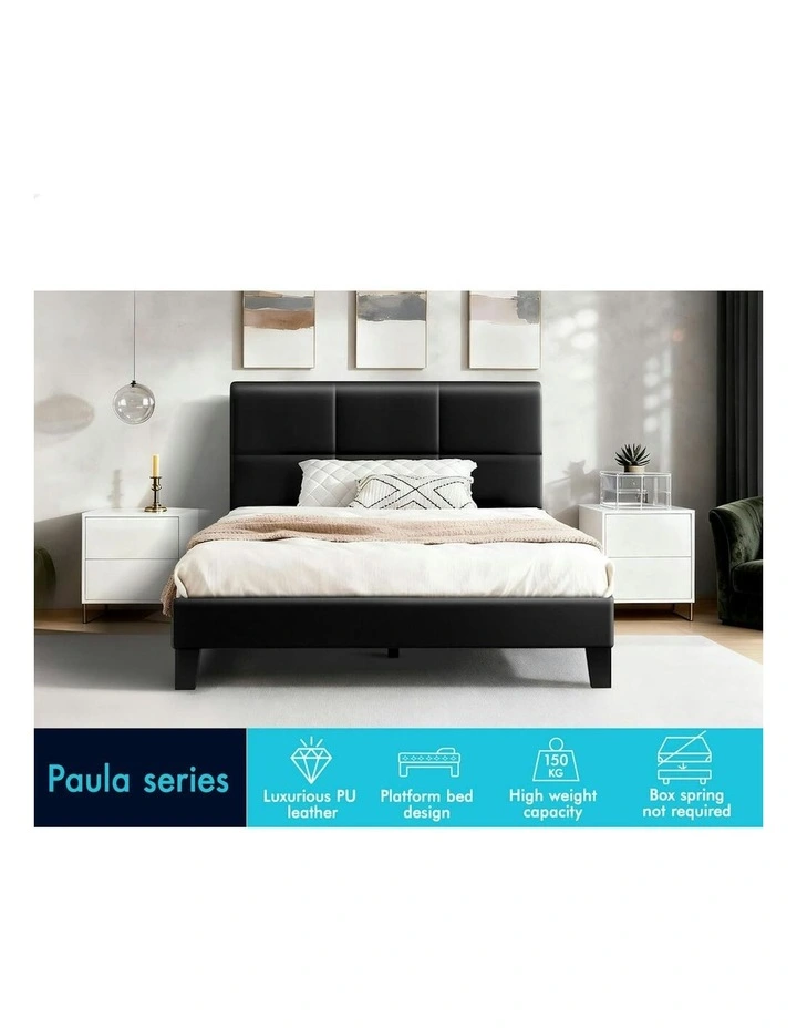 Single Size Bed Frame in Black image 2