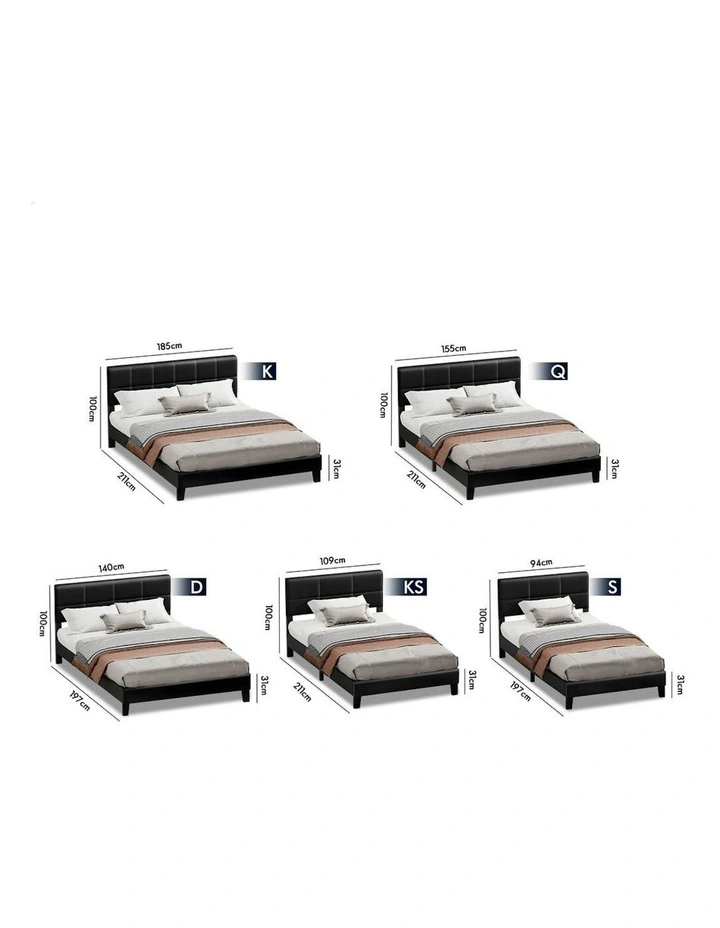 Single Size Bed Frame in Black image 7