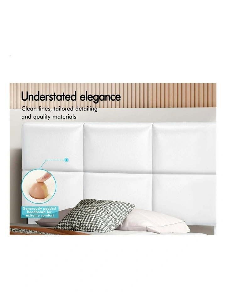 Single Size Bed Frame in White image 4