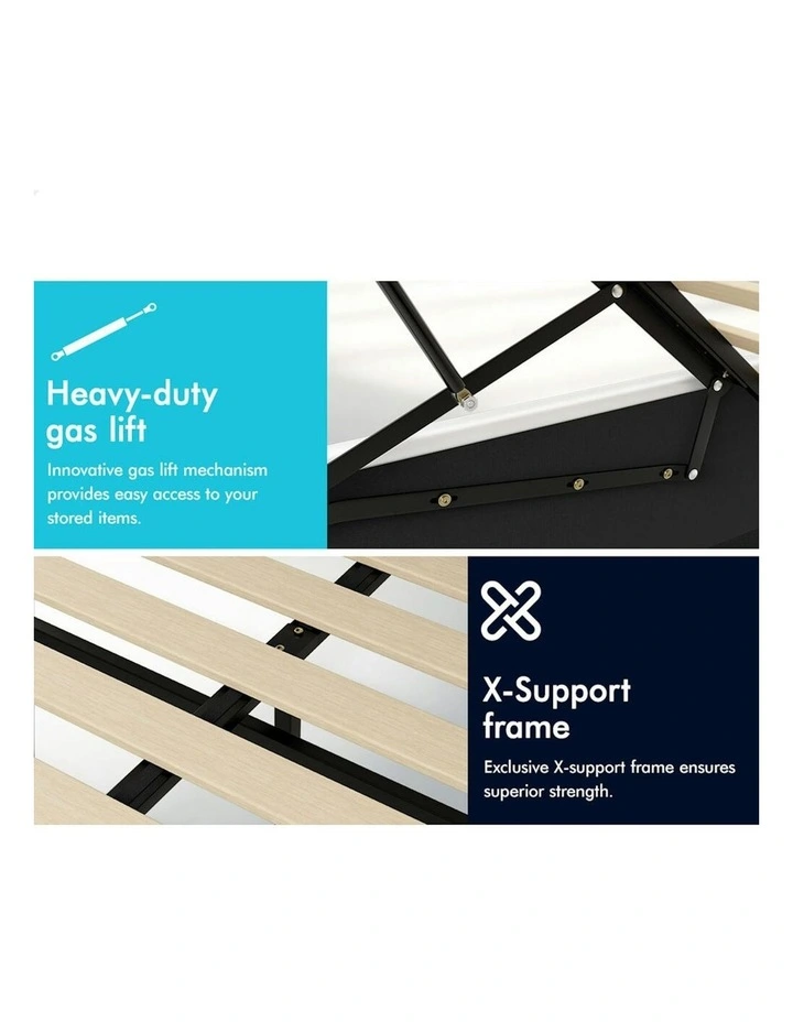 Queen Size Bed Frame in White image 7