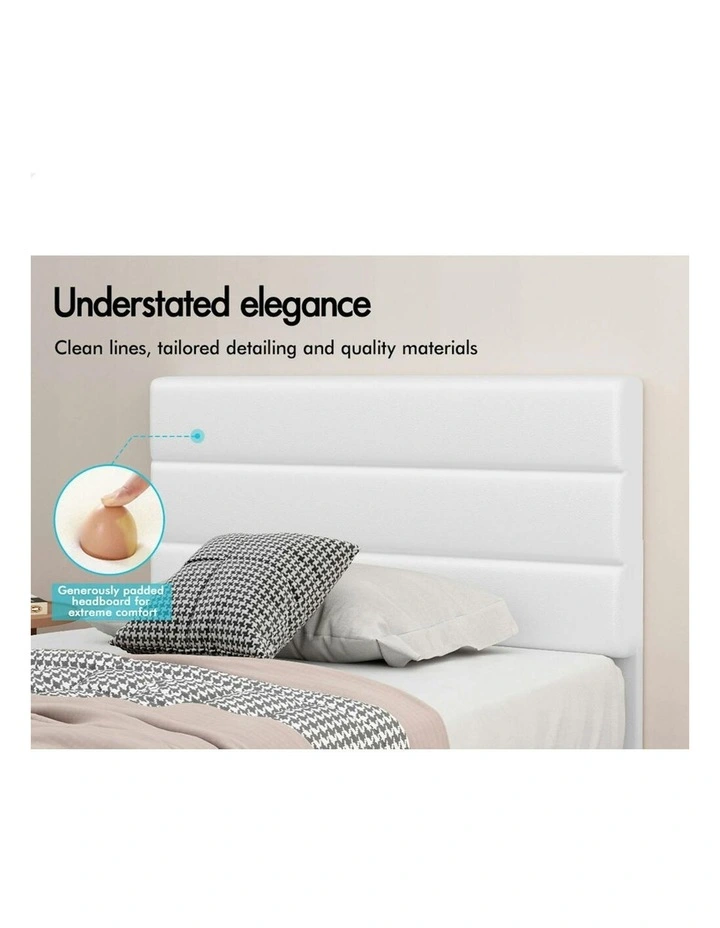 Single Size Bed Frame in White image 5