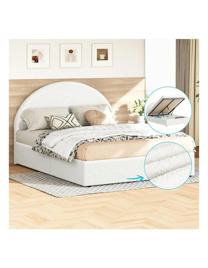 Double Size Bed Frame in White image 2
