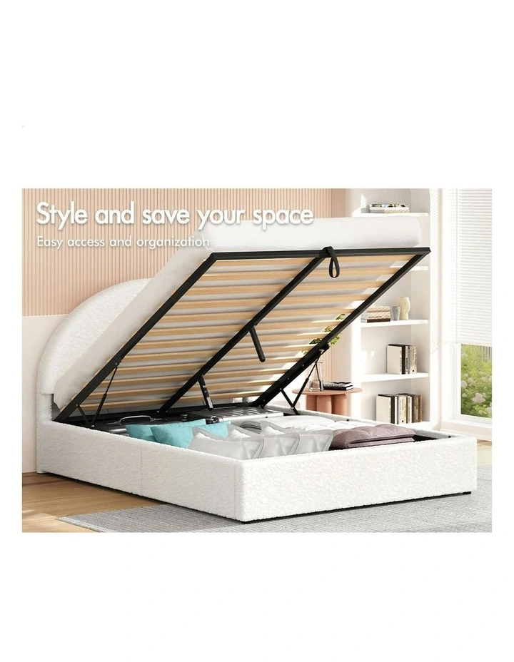 Double Size Bed Frame in White image 3