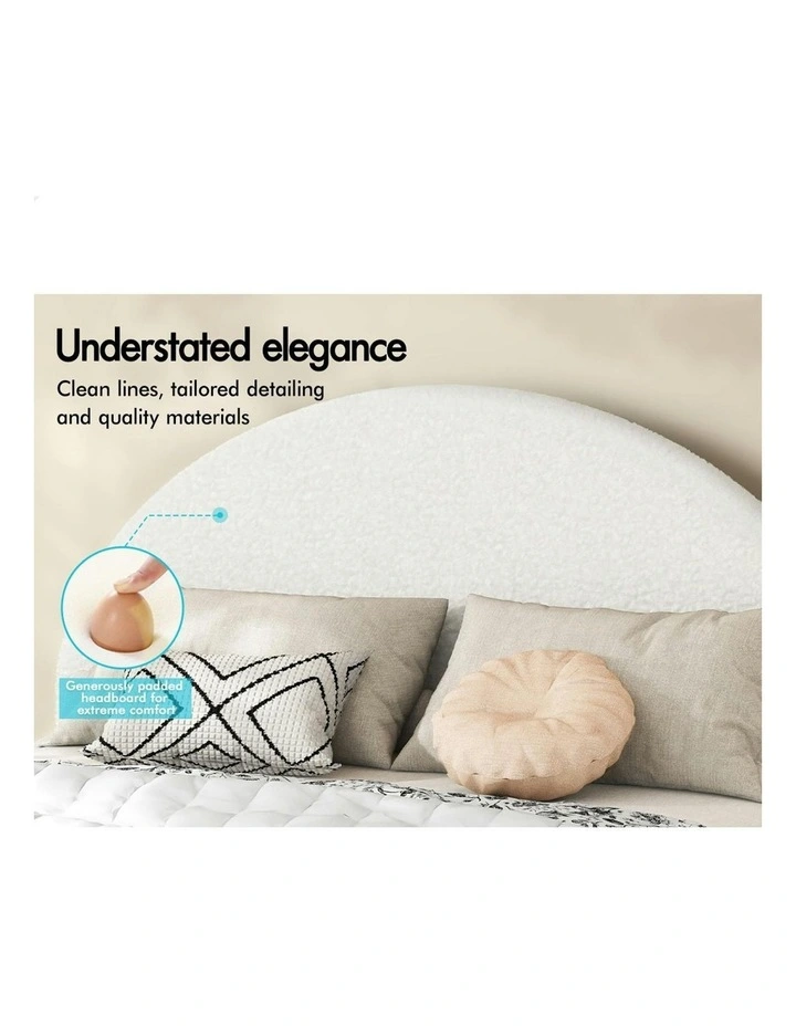 Double Size Bed Frame in White image 4