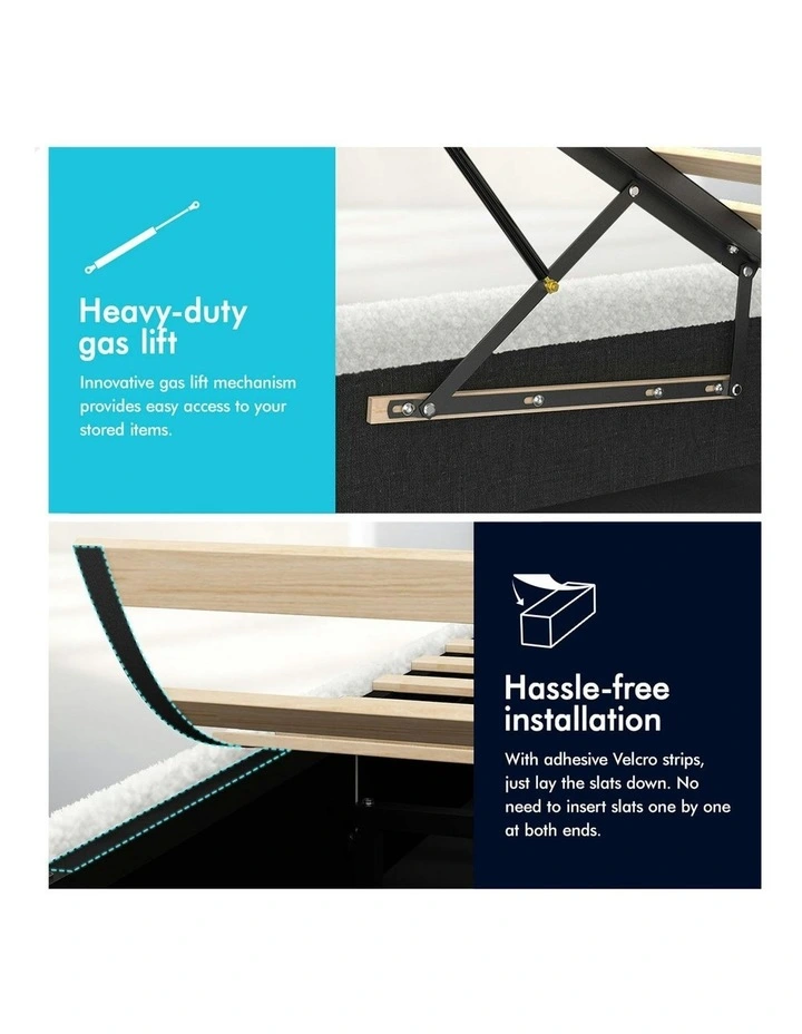 Double Size Bed Frame in White image 6