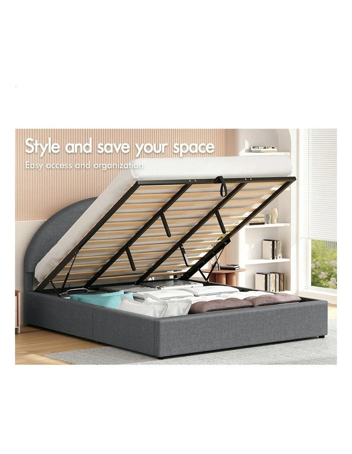 King Size Bed Frame in Grey image 3