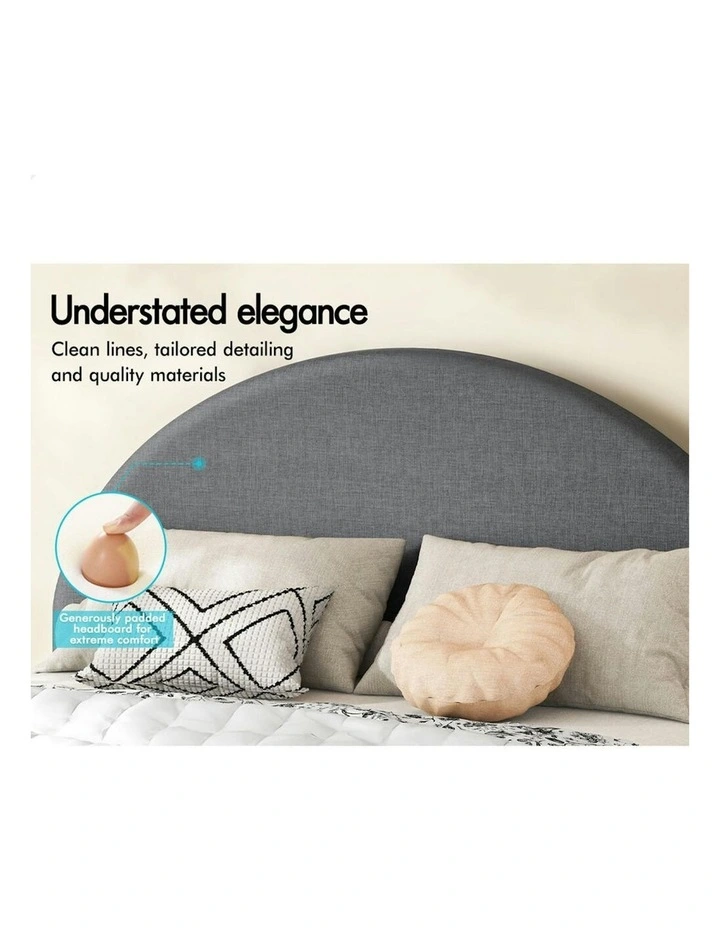 Queen Size Bed Frame in Grey image 4