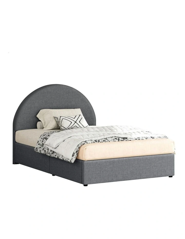 Single Size Bed Frame in Grey image 1