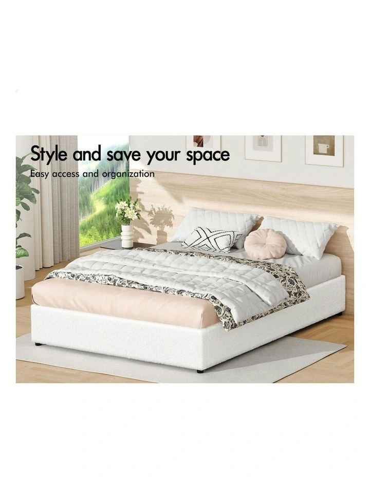 Double Size Bed Frame in White image 4