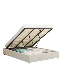 King Size Bed Frame in Beige