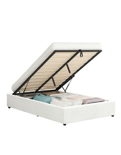 King Single Bed Frame in White
