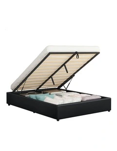 Queen Size Barlow Gas Lift Bed Frame in Black